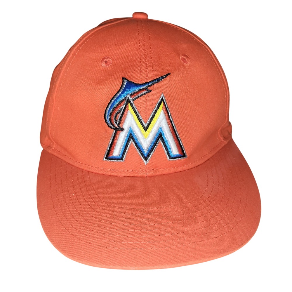 Miami Marlins OC Sports Team MLB Orange Adjustable Baseball One Size Cap Hat